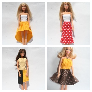 Barbie ruhakészítő csomag szoknyák, DIY (Csináld magad), Egységcsomag, Varrás, MESKA