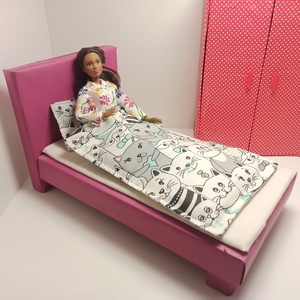 Barbie ágynemű cicás - Meska.hu