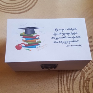 Ballagási pénz- és ajándék átadó doboz, Otthon & Lakás, Dekoráció, Asztal és polc dekoráció, Díszdoboz, Decoupage, transzfer és szalvétatechnika, Meska
