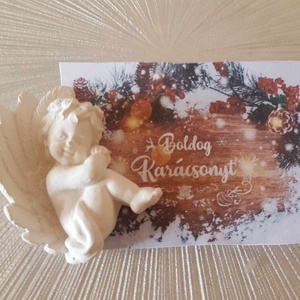 5db-os Kis kerámia angyalka hűtőmágnes 5db/cs - otthon & életmód - dekoráció - dísztárgy - Meska.hu