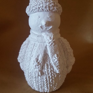 Festhető gipsz hóember, Otthon & Életmód, Dekoráció, Dísztárgy, , MESKA