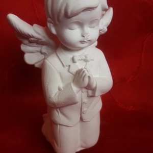 Angyal fiú natúr alap, vagy festett angyal, Otthon & Lakás, Dekoráció, Dísztárgy, , MESKA