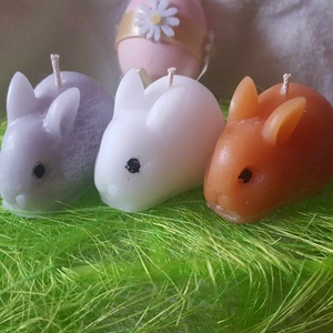 Nyuszika gyertya több színben, Otthon & Életmód, Gyertya, illat, aroma, Gyertya, , MESKA