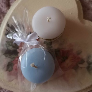 Macaron gyertya, köszönőajándék - esküvő - emlék & ajándék - köszönőajándék - Meska.hu