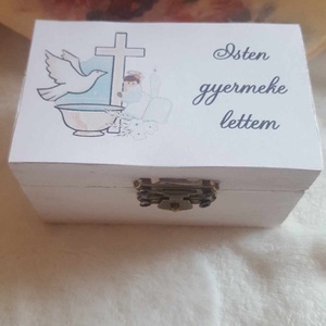 Keresztelő emlék többféle mintával fiúknak, lányoknak - otthon & életmód - dekoráció - asztal és polc dekoráció - díszdoboz - Meska.hu