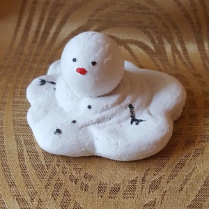 Olvadó hóember figura - otthon & életmód - dekoráció - dísztárgy - Meska.hu
