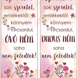 Ballagási emlék könyvjelző csomag tarisznyába  óvó néni, dadus néni, gyerekek - könyv & zene - könyvjelző - Meska.hu