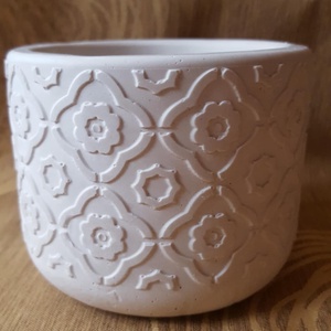 Festhető mintás gipsz kaspó, DIY (Csináld magad), Egységcsomag, , MESKA