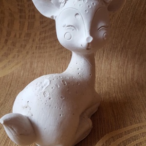 Őzike festhető gipsz figura nagy - diy (csináld magad) - egységcsomag - Meska.hu