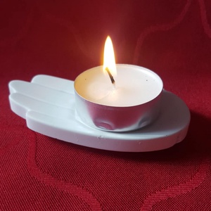 Tenyér, kéz formájú gipsz natúr alap - diy (csináld magad) - egységcsomag - Meska.hu