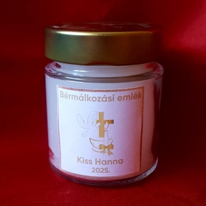 Bérmálkozás névre szóló üveges gyertya - otthon & életmód - gyertya, illat, aroma - gyertya - Meska.hu