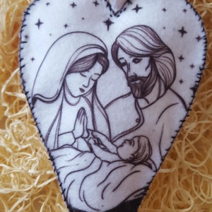 Betlehem akasztható dísz barkácsfilcből, Otthon & Életmód, Dekoráció, Dísztárgy, , MESKA