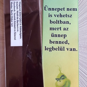 Karácsonyi könyvjelző és hűtőmágnes egyben - karácsony - karácsonyi lakásdekoráció - karácsonyi lakásdíszek - Meska.hu