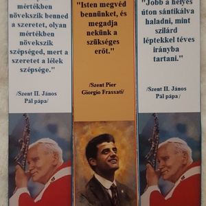10db Mágneses könyvjelző szentek idézeteivel - könyv & zene - könyvjelző - Meska.hu