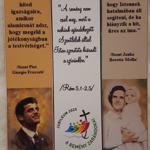 10db Mágneses könyvjelző szentek idézeteivel - könyv & zene - könyvjelző - Meska.hu