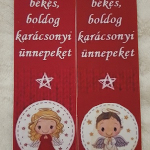 Karácsonyi mágneses könyvjelző és hűtőmágnes egyben - karácsony - karácsonyi lakásdekoráció - karácsonyi lakásdíszek - Meska.hu