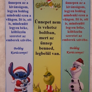 Karácsonyi mágneses könyvjelző és hűtőmágnes egyben - karácsony - karácsonyi lakásdekoráció - karácsonyi lakásdíszek - Meska.hu