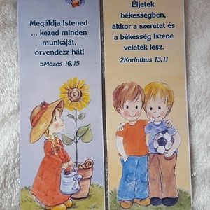 10db motiváló, bibliai témájú mágneses könyvjelző gyerekeknek - Meska.hu