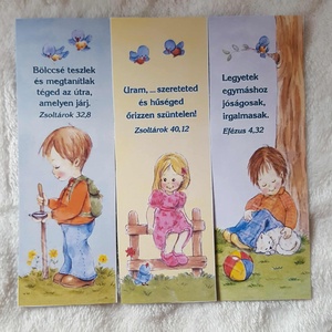 10db motiváló, bibliai témájú mágneses könyvjelző gyerekeknek - könyv & zene - könyvjelző - Meska.hu
