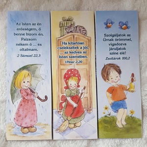10db motiváló, bibliai témájú mágneses könyvjelző gyerekeknek - könyv & zene - könyvjelző - Meska.hu