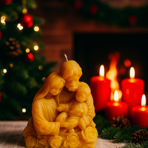 Szent Család gyertya - Meska.hu