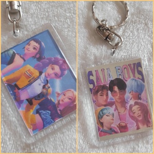 K-pop démonvadászok kulcstartó és mágneses könyvjelző szett - otthon & életmód - dekoráció - dísztárgy - Meska.hu