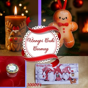 Ünnepi cuki ajándékcsomag, Karácsony, Karácsonyi lakásdekoráció, Karácsonyi lakásdíszek, , MESKA