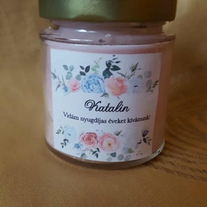 Névre szóló gyertya nyugdíjba vonulás alkalmára, többféle kiszerelésben - otthon & életmód - gyertya, illat, aroma - gyertya - Meska.hu