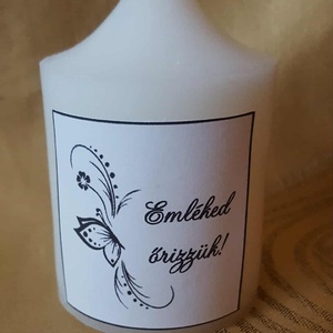 Kegyeleti gyertya akár névre szólóan is - otthon & életmód - gyertya, illat, aroma - gyertya - Meska.hu