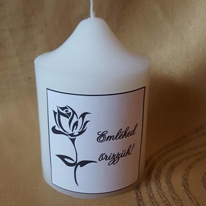 Kegyeleti gyertya akár névre szólóan is - otthon & életmód - gyertya, illat, aroma - gyertya - Meska.hu