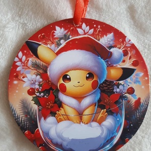 Pikachu karácsonyfadísz, Karácsony, Karácsonyi lakásdekoráció, Karácsonyfadíszek, , MESKA