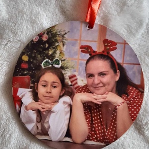 Fényképes karácsonyfadísz, Karácsony, Karácsonyi lakásdekoráció, Karácsonyfadíszek, , MESKA