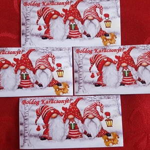 10db karácsonyi manós mágneses könyvjelző és hűtőmágnes egyben, Karácsony, Karácsonyi lakásdekoráció, Karácsonyi lakásdíszek, , MESKA