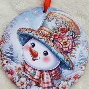 Hóember karácsonyfadísz, Karácsony, Karácsonyi lakásdekoráció, Karácsonyfadíszek, , MESKA