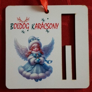 Angyalkás pénzátadó és karácsonyfadísz  - Meska.hu