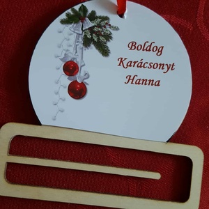 Névre szóló pénzátadó és karácsonyfadísz akár saját képpel is - karácsony - karácsonyi ajándékozás - karácsonyi ajándékcsomagolás - Meska.hu