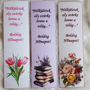 10db-os nőnapi mágneses könyvjelző - Meska.hu