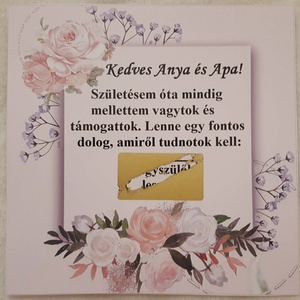 Bababejelentő kaparós kártya - baba - mama - babaemlékek - bababejelentők - Meska.hu