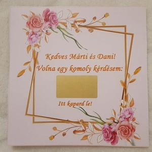 Keresztszülő felkérő kaparós kártya, Baba - mama, Keresztelő kellékek, Keresztszülő felkérő, , MESKA