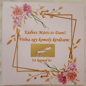 Keresztszülő felkérő kaparós kártya - baba - mama - keresztelő kellékek - keresztszülő felkérő - Meska.hu