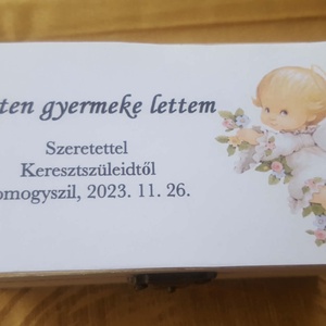 Keresztelő pénzátadó, ajándék átadó emlékőrző doboz, Otthon & Életmód, Papír, írószer, Ajándékozás kellékei, Pénzátadó doboz, , MESKA
