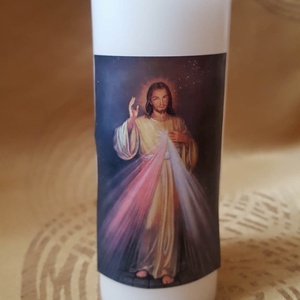 Szűz Mária vagy Jézus gyertya - otthon & életmód - gyertya, illat, aroma - gyertya - Meska.hu