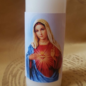 Szűz Mária vagy Jézus gyertya - Meska.hu