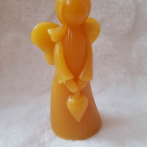 Tündérke szívvel gyertya - Meska.hu