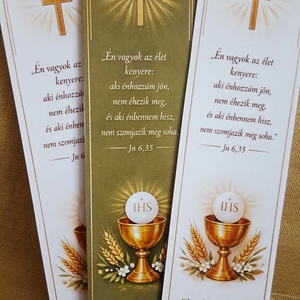 10db egyházi mágneses könyvjelző elsőáldozásra, Könyv & Zene, Könyvjelző, , MESKA