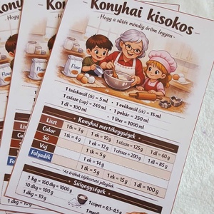 Konyhai kisokos nagy hűtőmágnes, Otthon & Életmód, Konyhafelszerelés, tálalás, Konyhai dekoráció, Hűtőmágnes, , MESKA