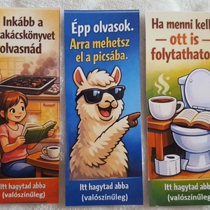 5db vicces mágneses könyvjelző - Meska.hu