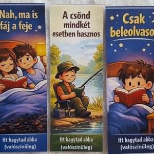 5db vicces mágneses könyvjelző - otthon & életmód - dekoráció - dísztárgy - Meska.hu