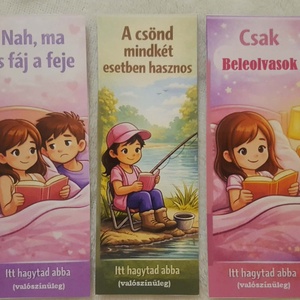 5db vicces mágneses könyvjelző - otthon & életmód - dekoráció - dísztárgy - Meska.hu