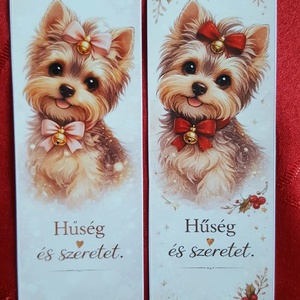 5db cuki állatos - tacskó, yorkshire, lovas - mágneses könyvjelző - otthon & életmód - dekoráció - dísztárgy - Meska.hu